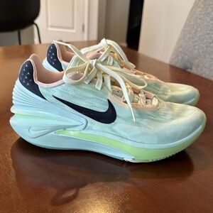 Nike Women's Mint and Black Air Zoom GT Shoe